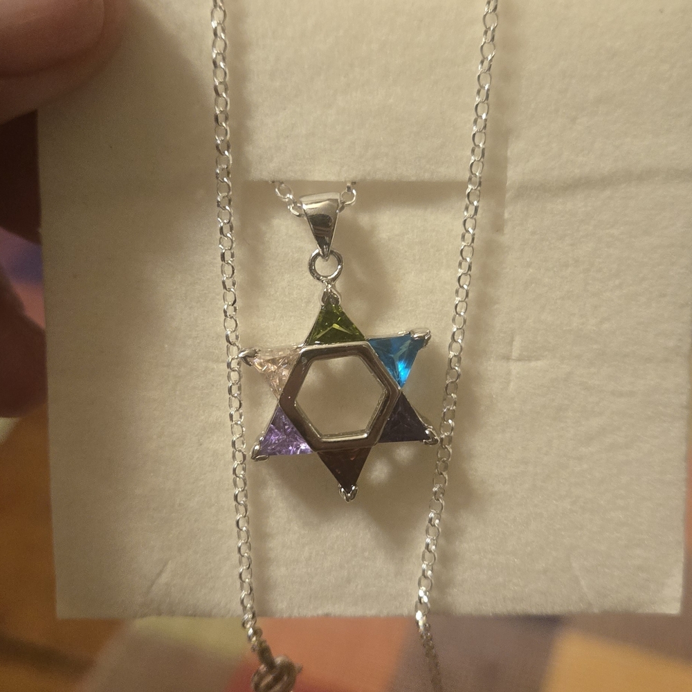 Multicolor Star Pendant Necklace